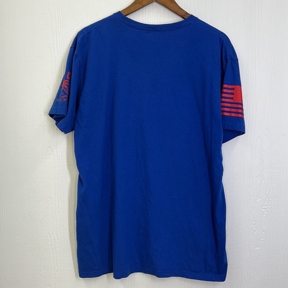 Grunt Style - Uncle Sam Kicking In Patriotic Colors Short Sleeve T Shirt XL - Picture 10 of 11